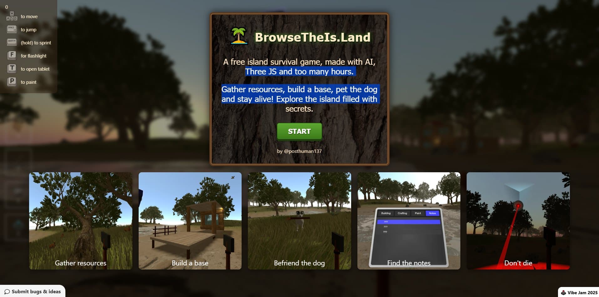 browsetheis.land screenshot