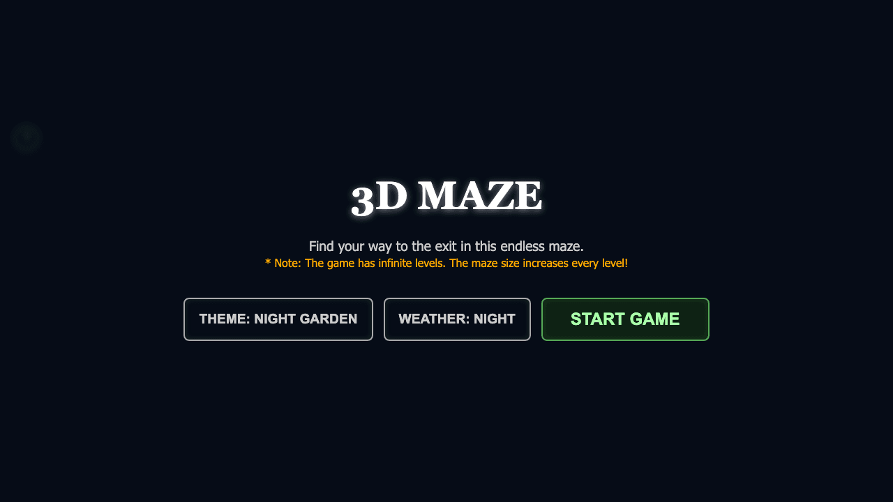 Maze 3D screenshot