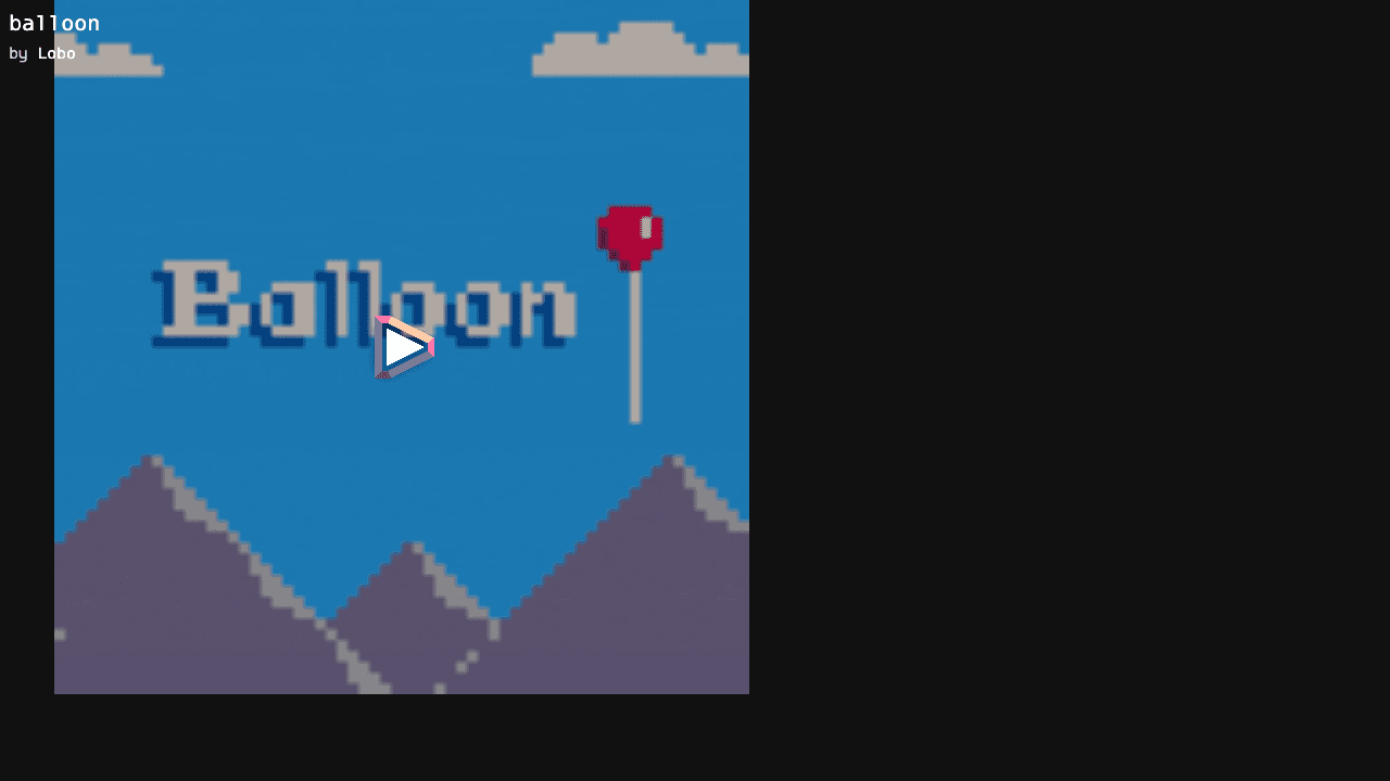Balloon screenshot