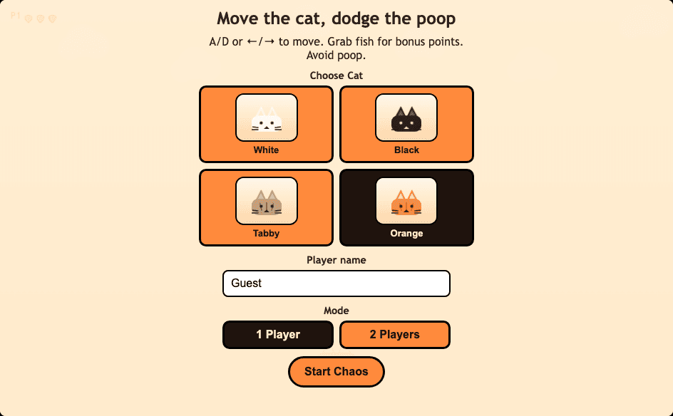 Cat Poop Panic screenshot