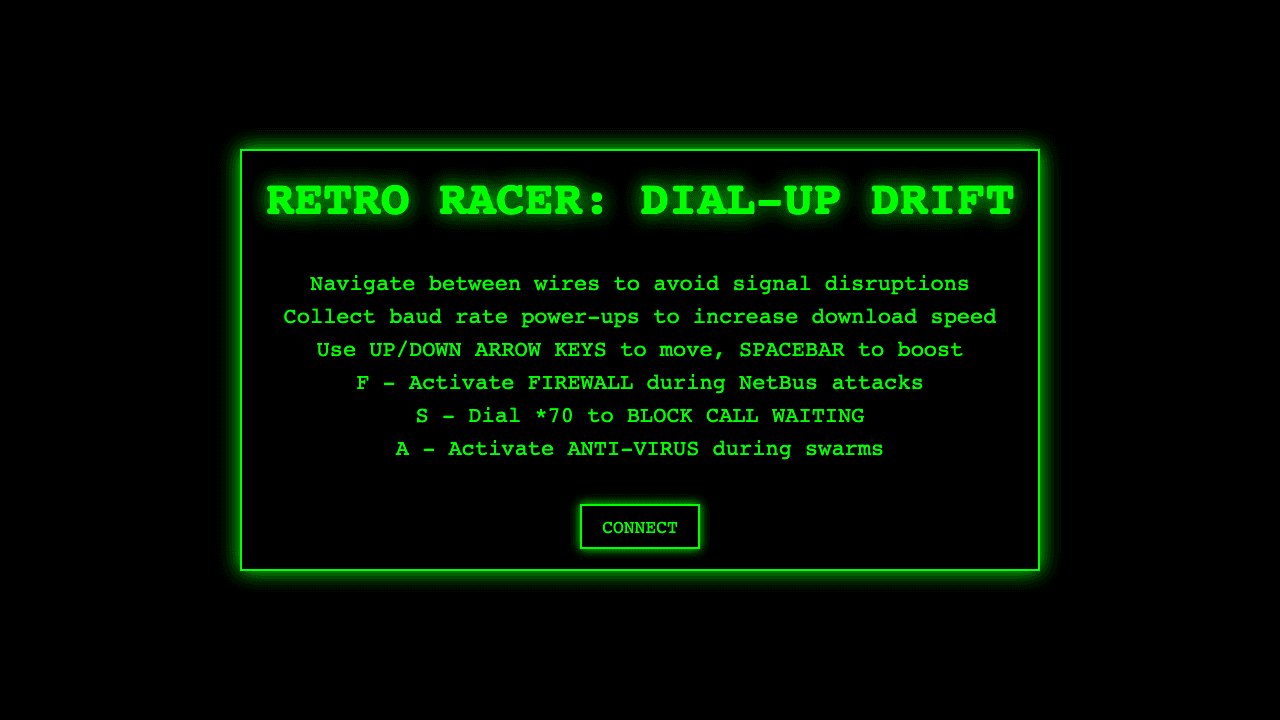 Retro Racer: Dial-Up Drift screenshot