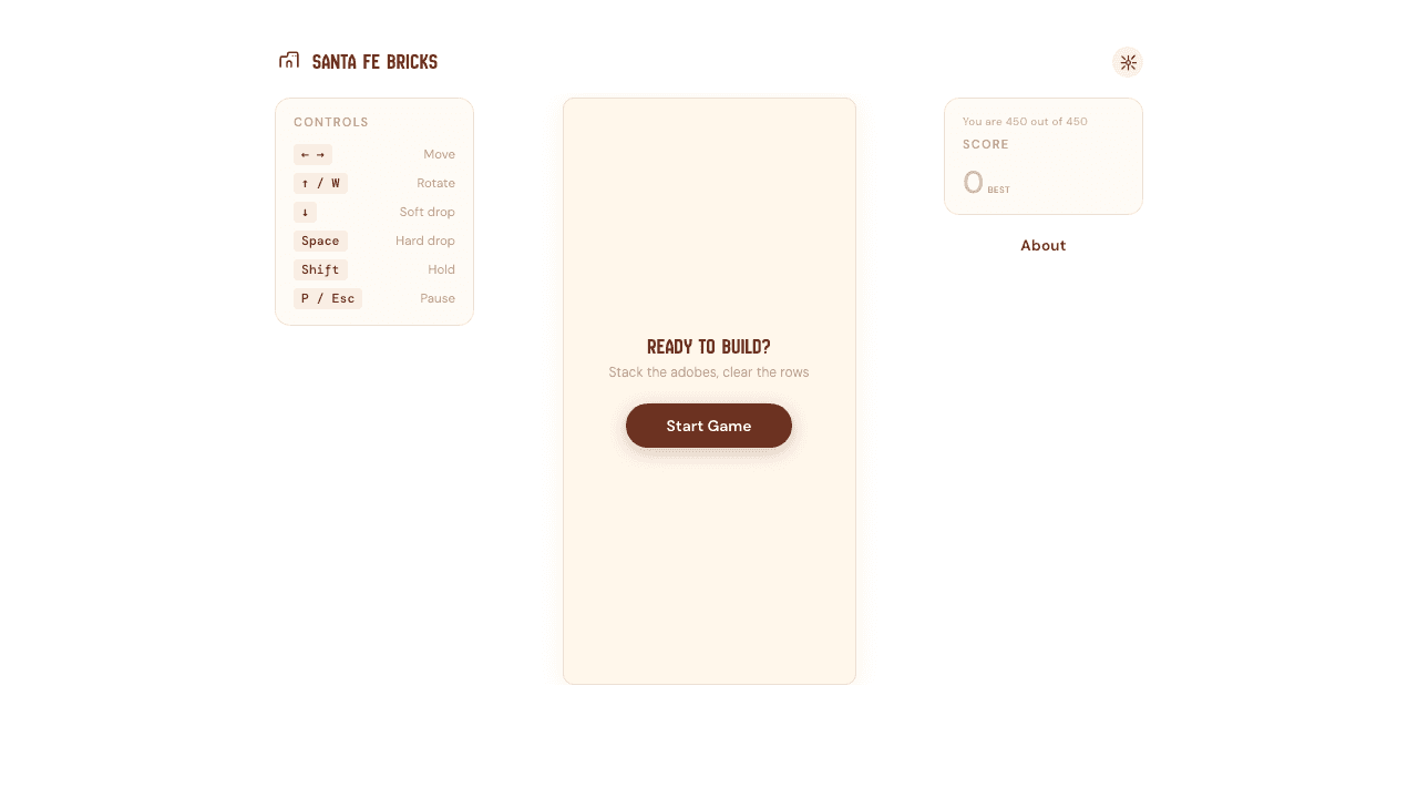 Santa Fe Bricks screenshot