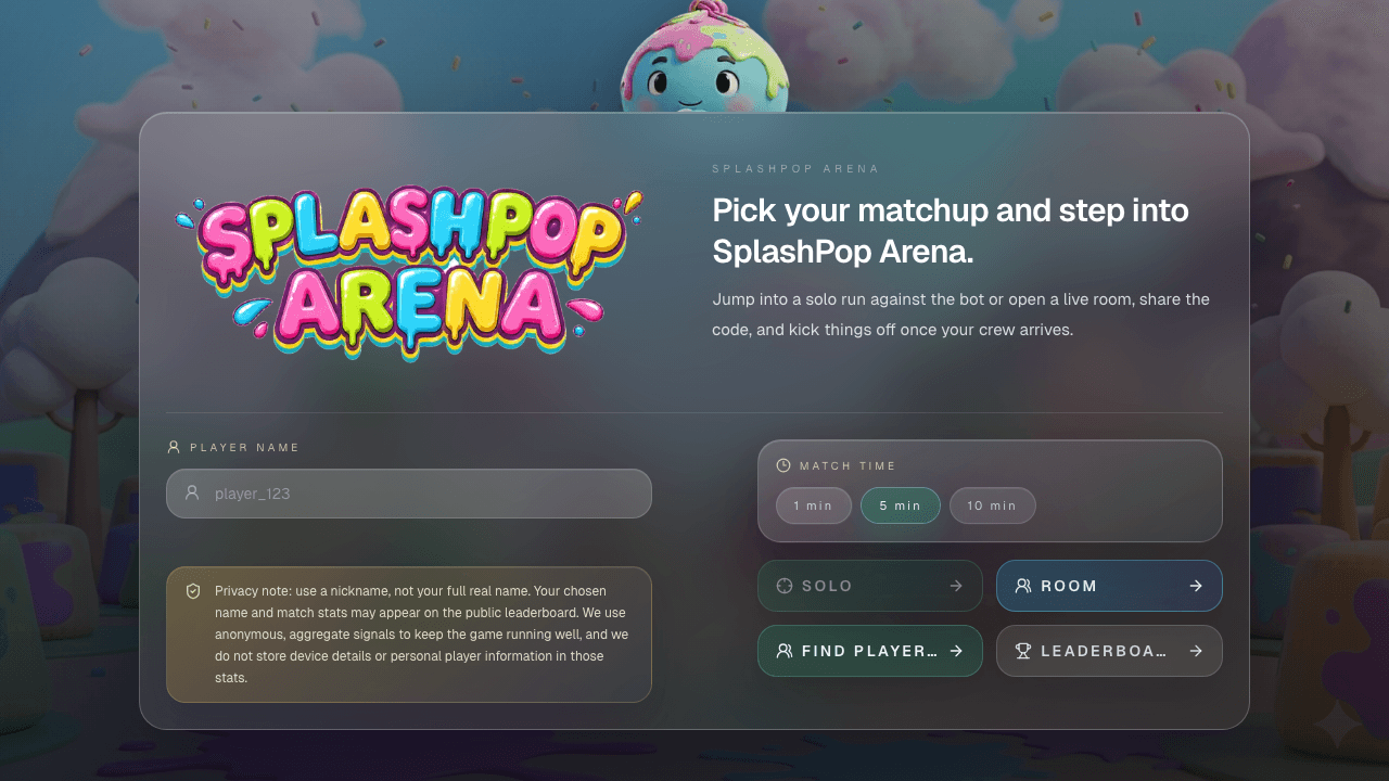 SplashPop Arena screenshot