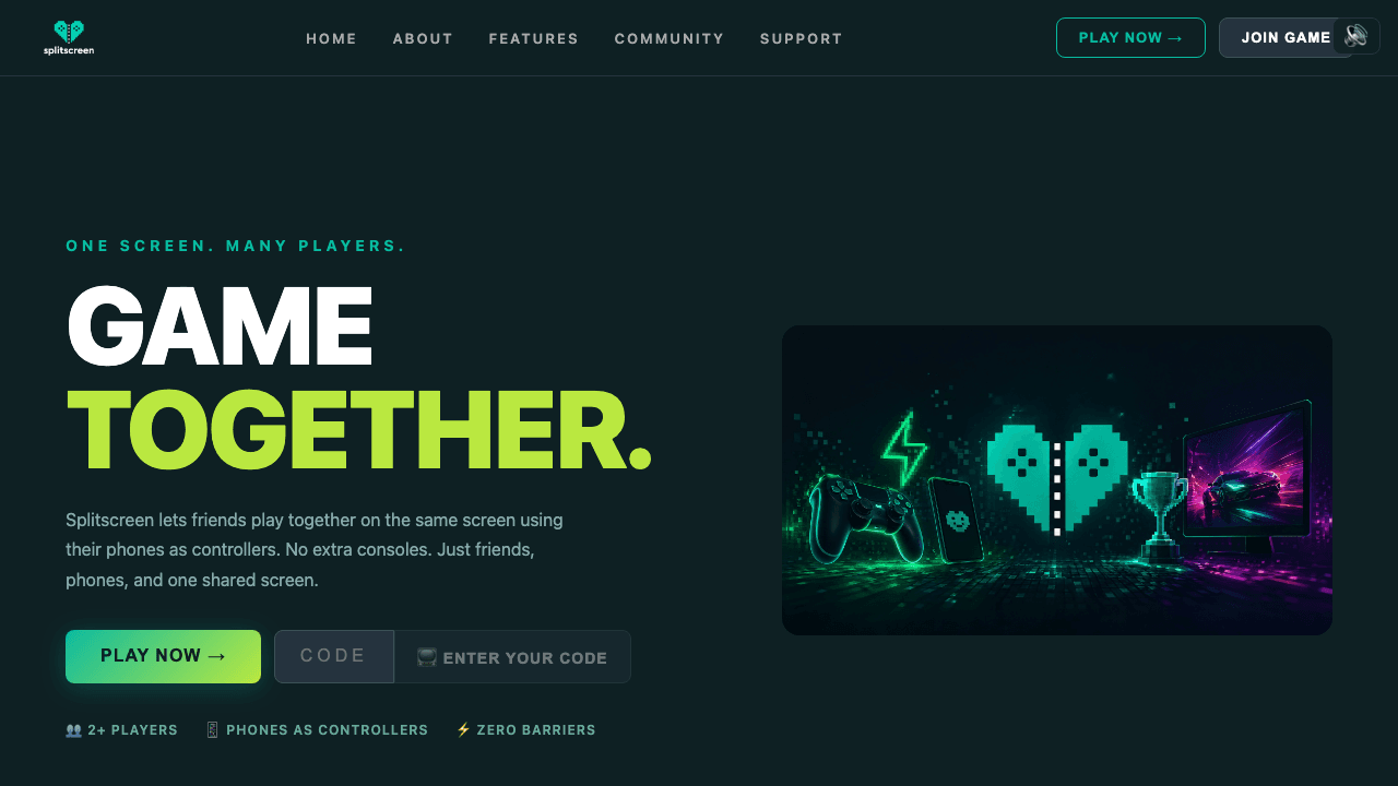 Splitscreen screenshot