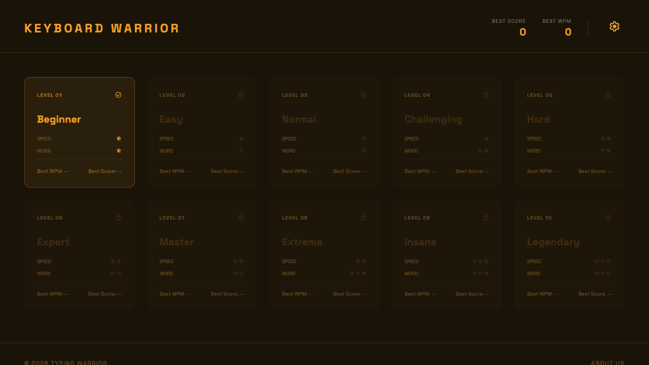 keyboard warrior screenshot