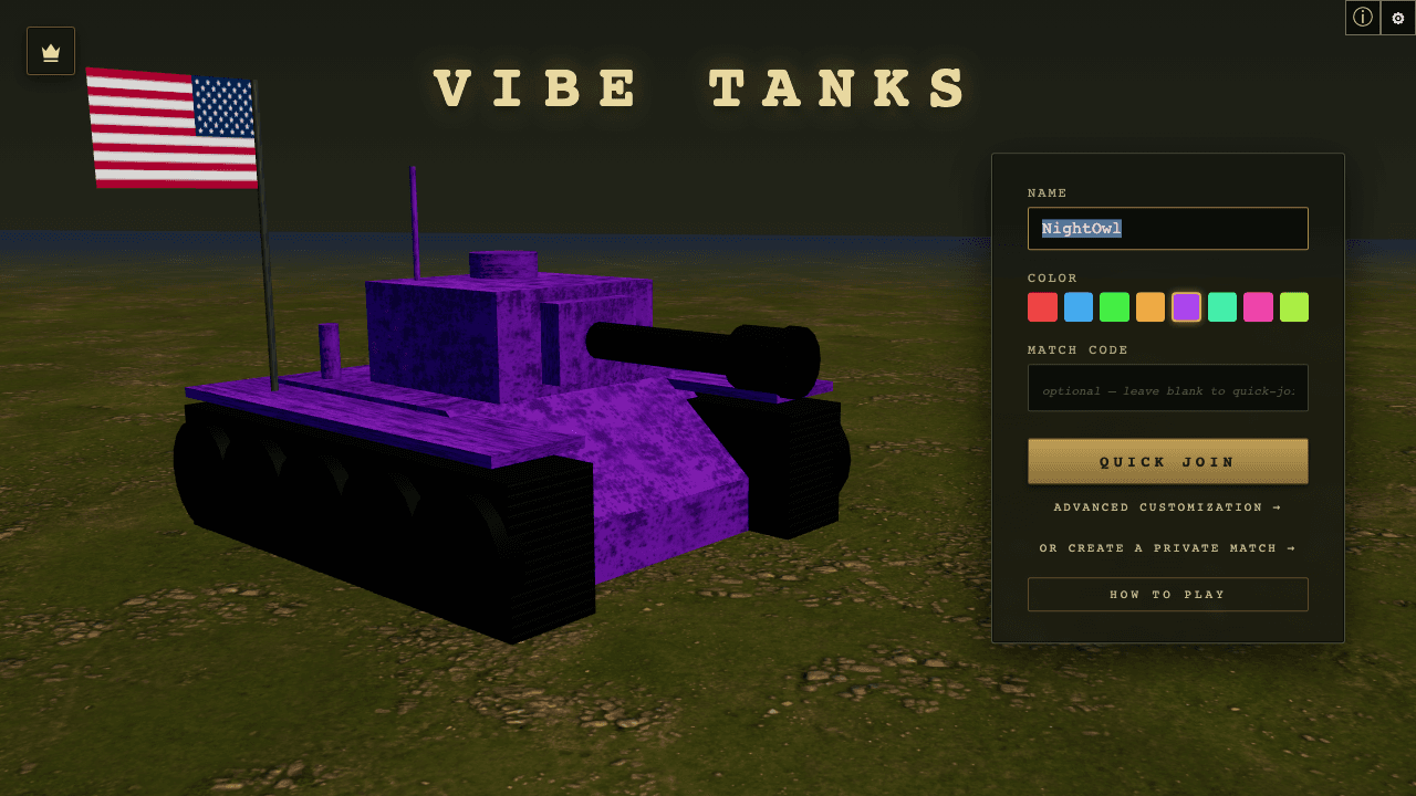 Vibe Tanks screenshot