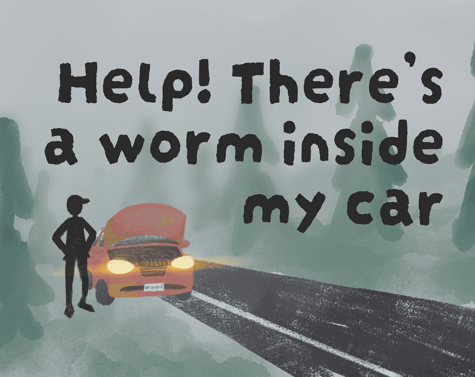 Help! There's a worm inside my car screenshot