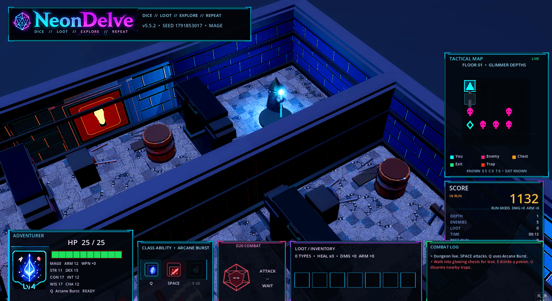 Neon Delve screenshot