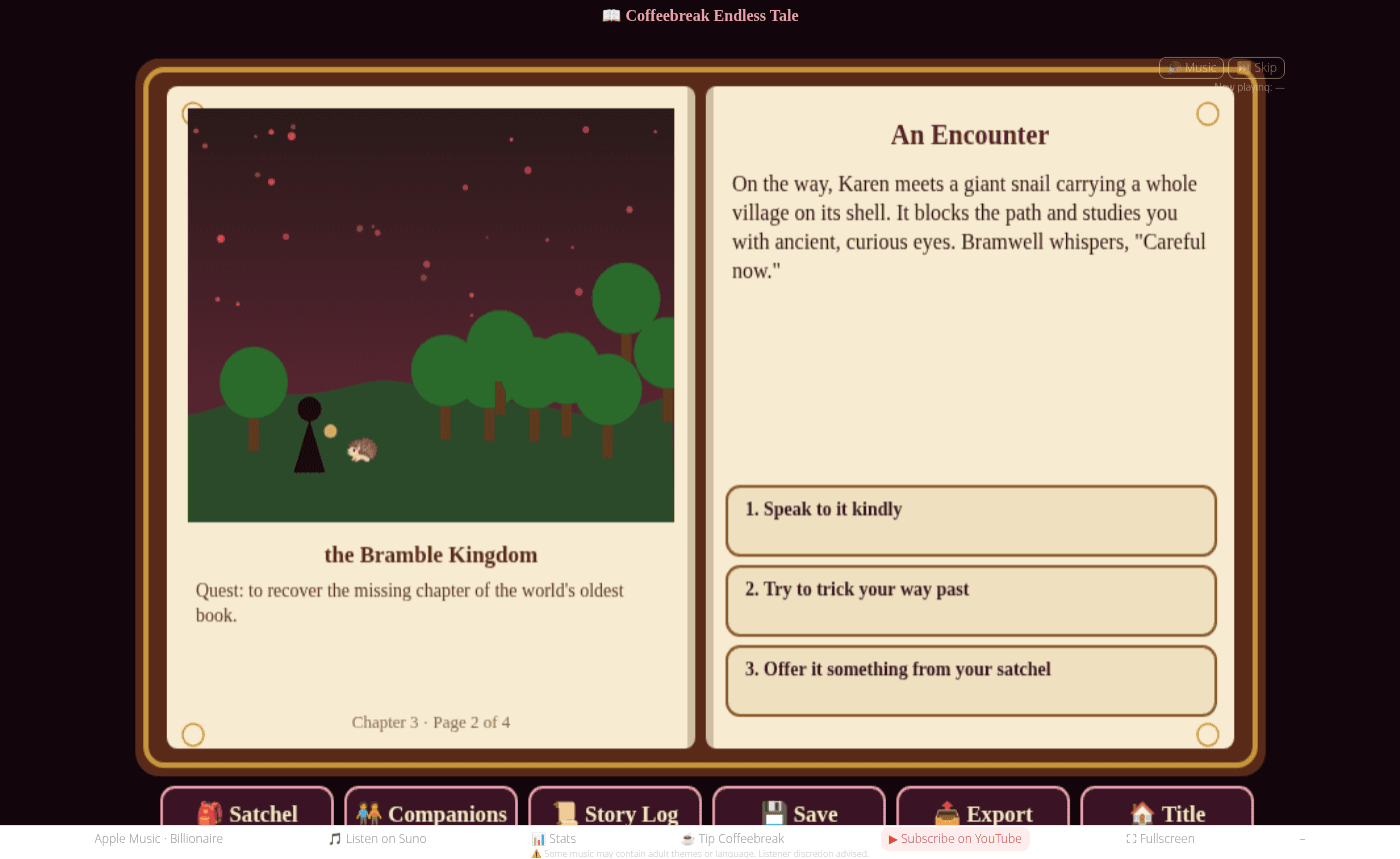 Coffeebreak Endless Tale screenshot