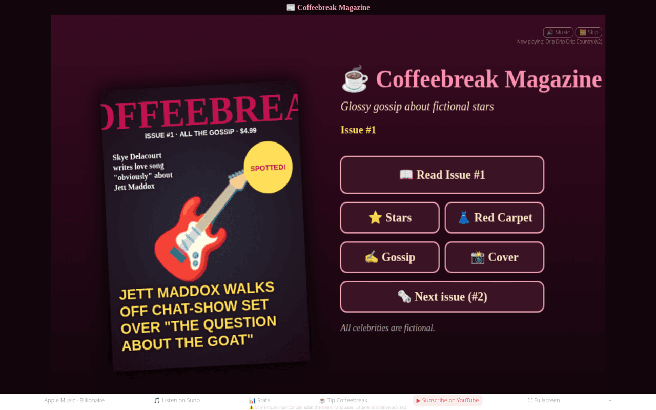 Coffeebreak Magazine screenshot
