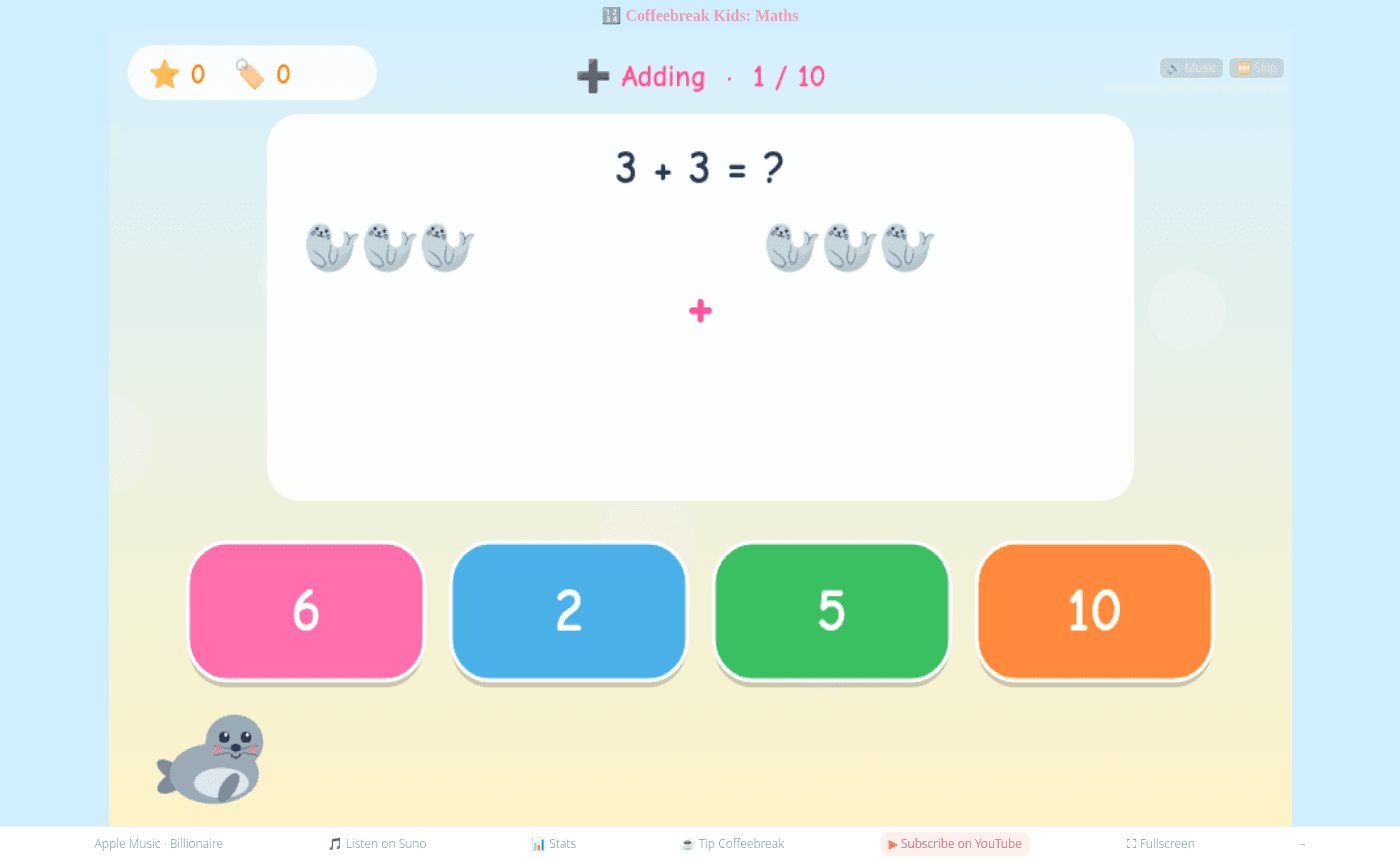 Coffeebreak Kids: Maths screenshot