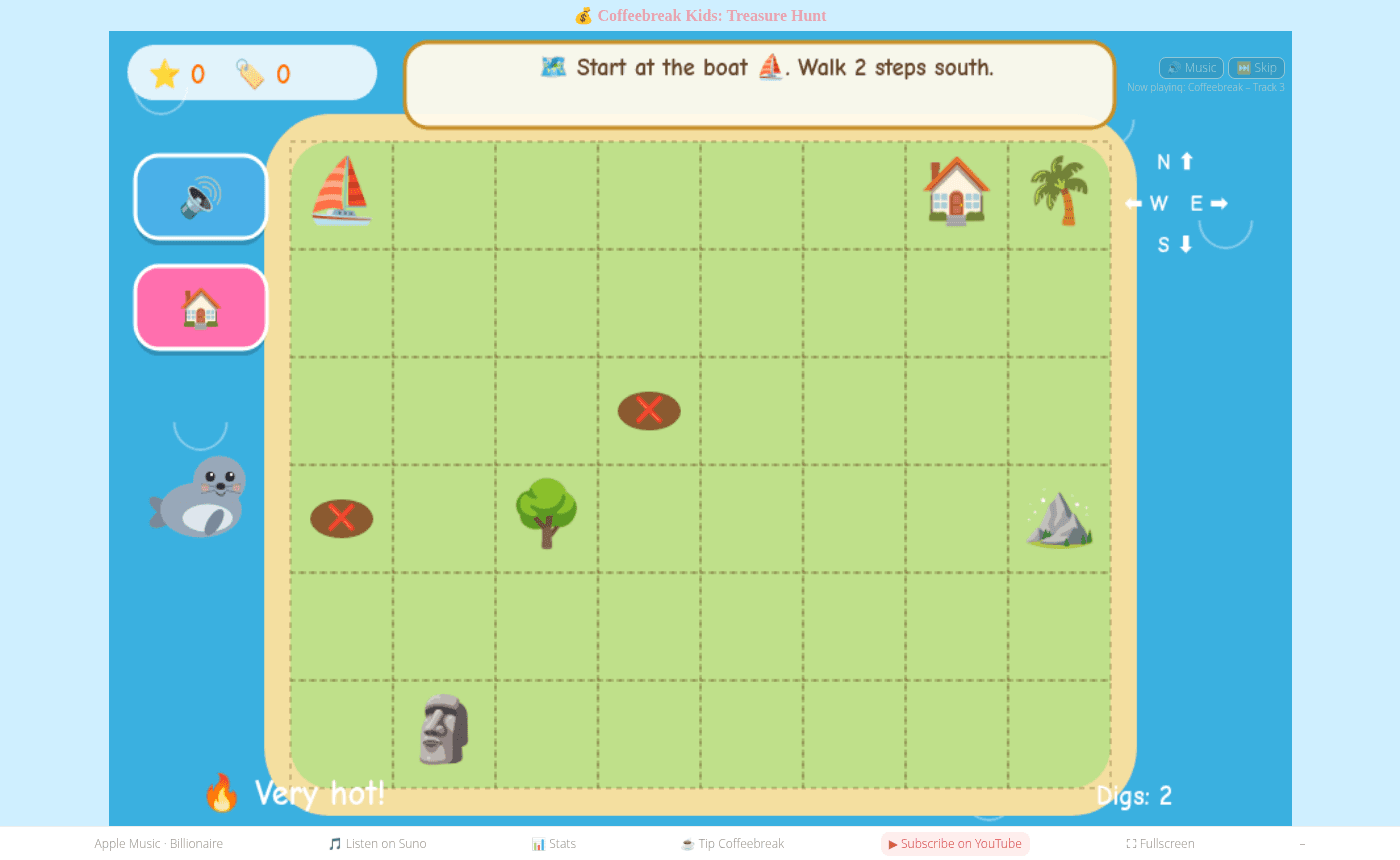 Coffeebreak Kids: Treasure Hunt screenshot