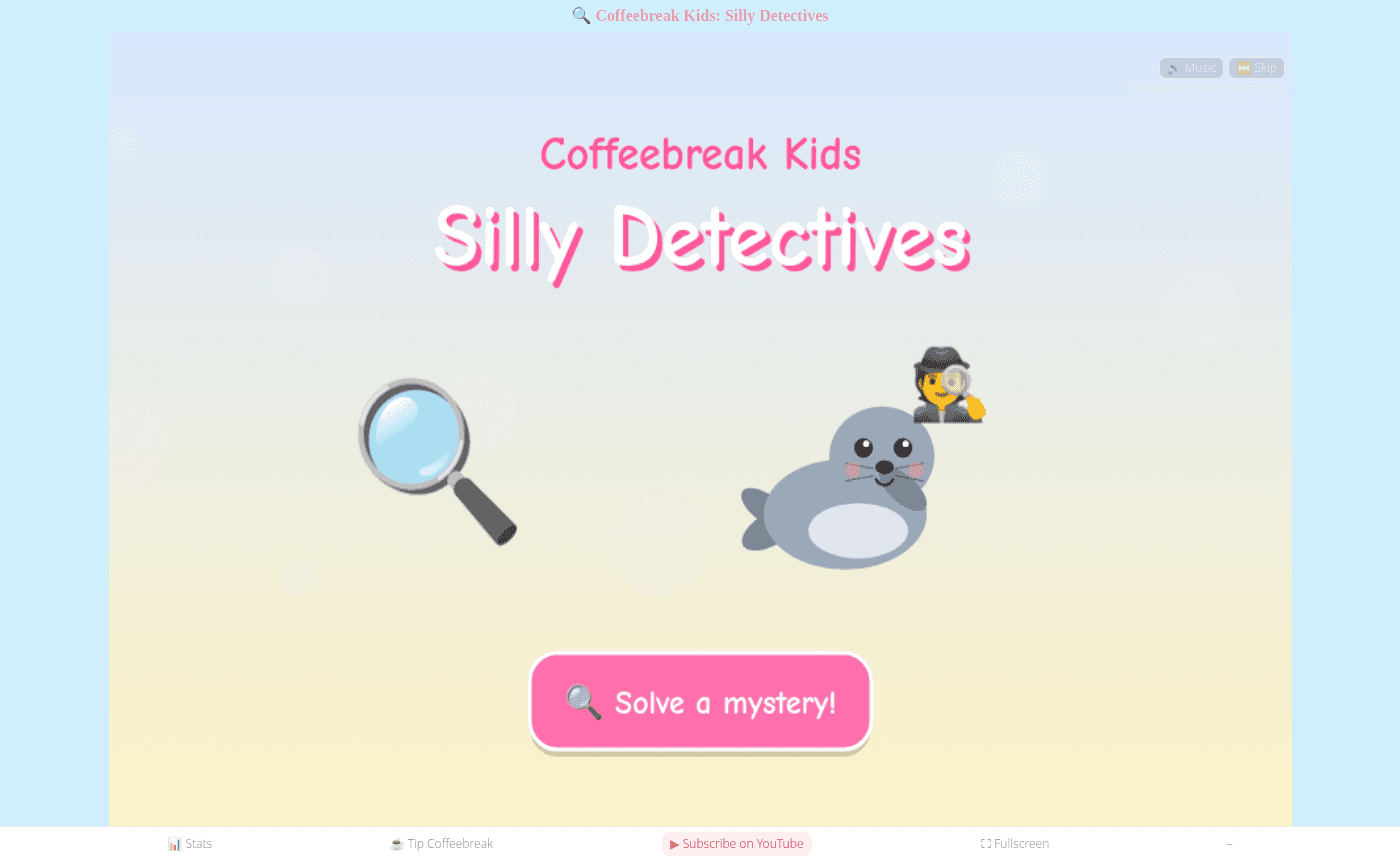 Coffeebreak Kids: Silly Detectives screenshot