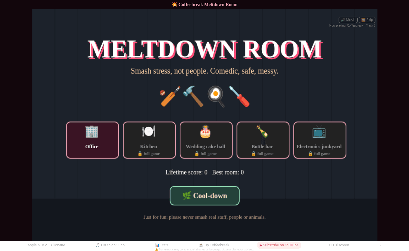 Coffeebreak Meltdown Room screenshot
