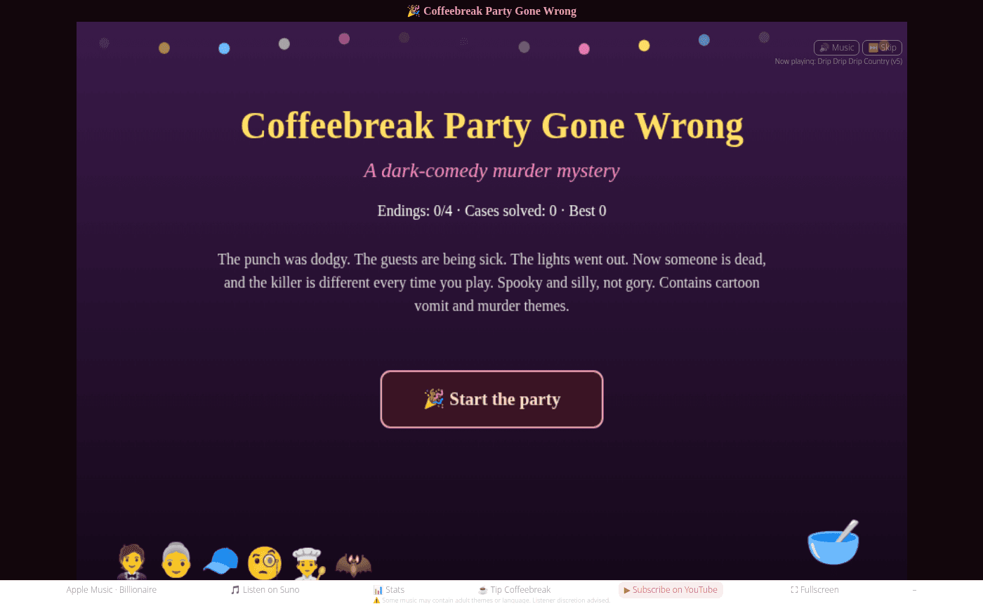 Coffeebreak Party Gone Wrong screenshot