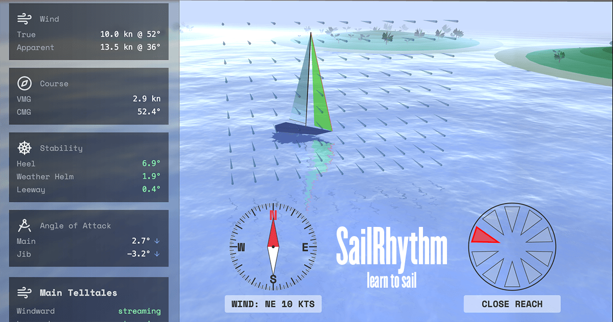 SailRhythm - Interactive Sailing Simulator screenshot