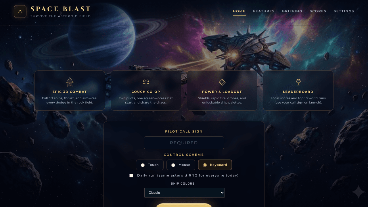 Space Blast screenshot